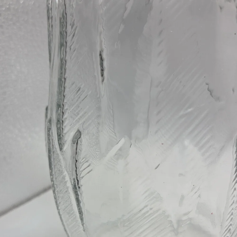 Brody Textured Clear Glass Vase 9.5 Inch